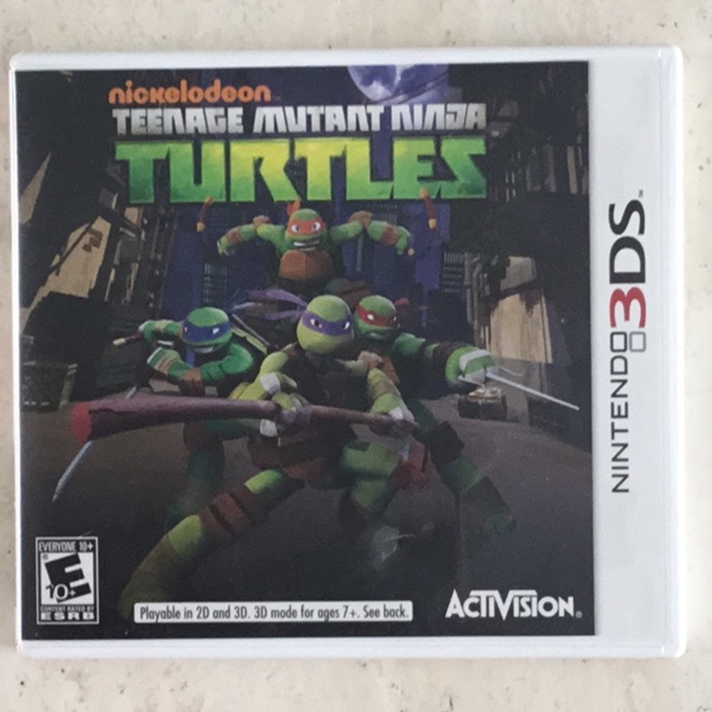 Teenage Mutant Ninja Turtles Nickelodeon Nintendo 3DS Game TMNT